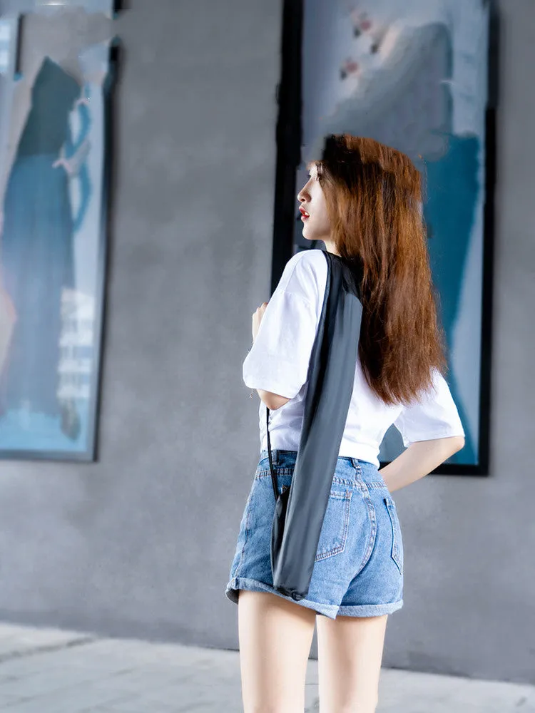 Carbon alloy mobile phone tripod with ring light and storage bag, compatible with iPhone models