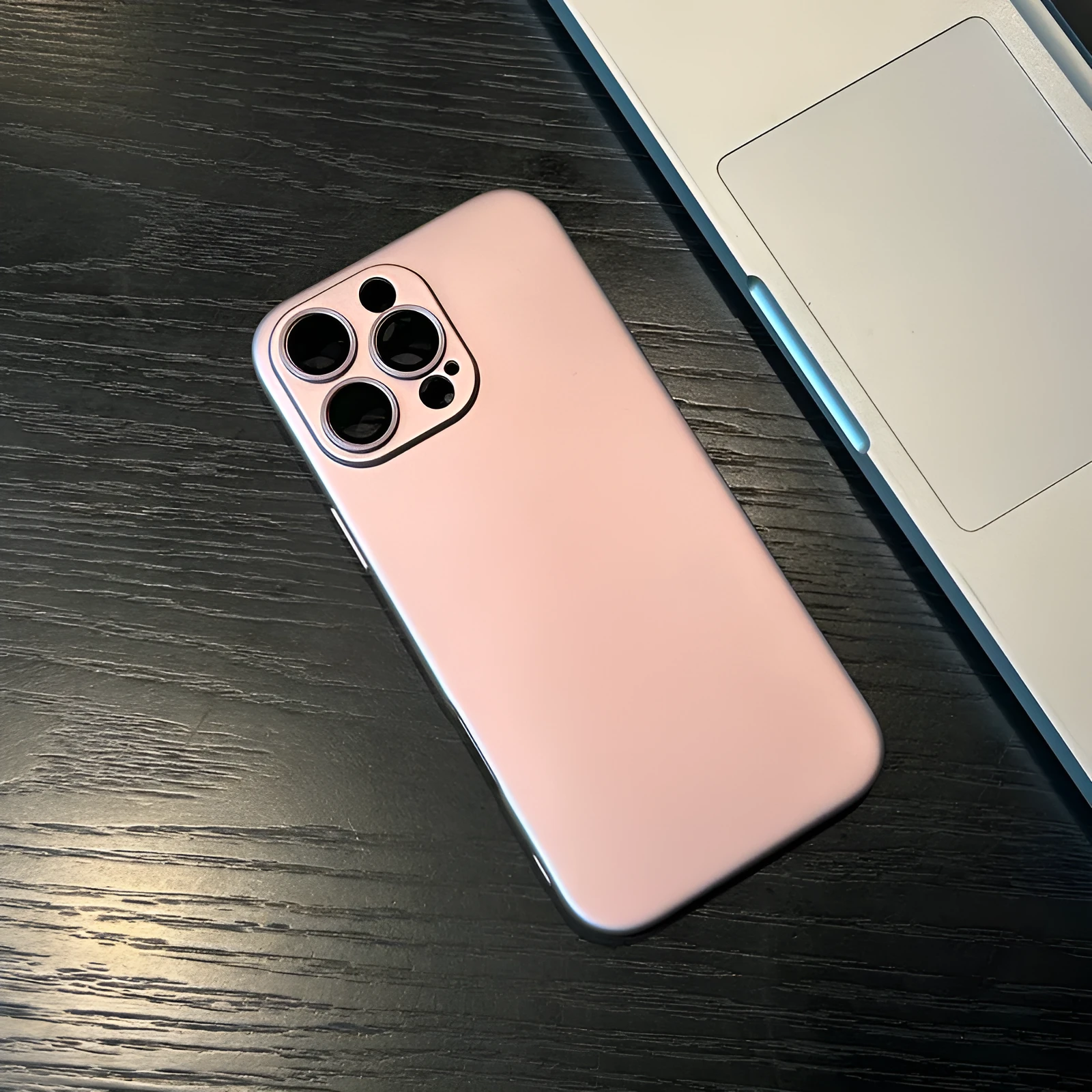 Magnetic non-slip silicone phone case with lens cover for iPhone, available in eight colours