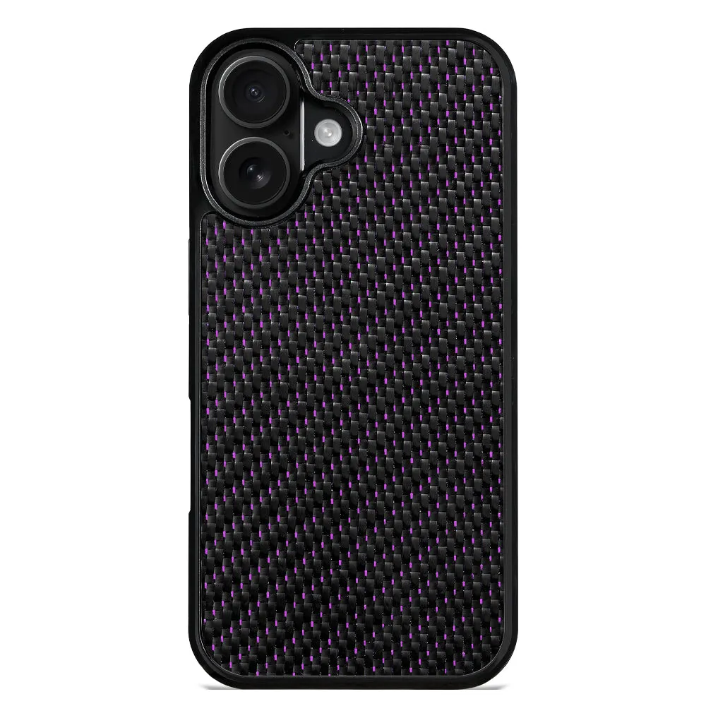 Twill colour mobile phone case for iPhone 12 to 17 series in blue, gold, green, purple, red