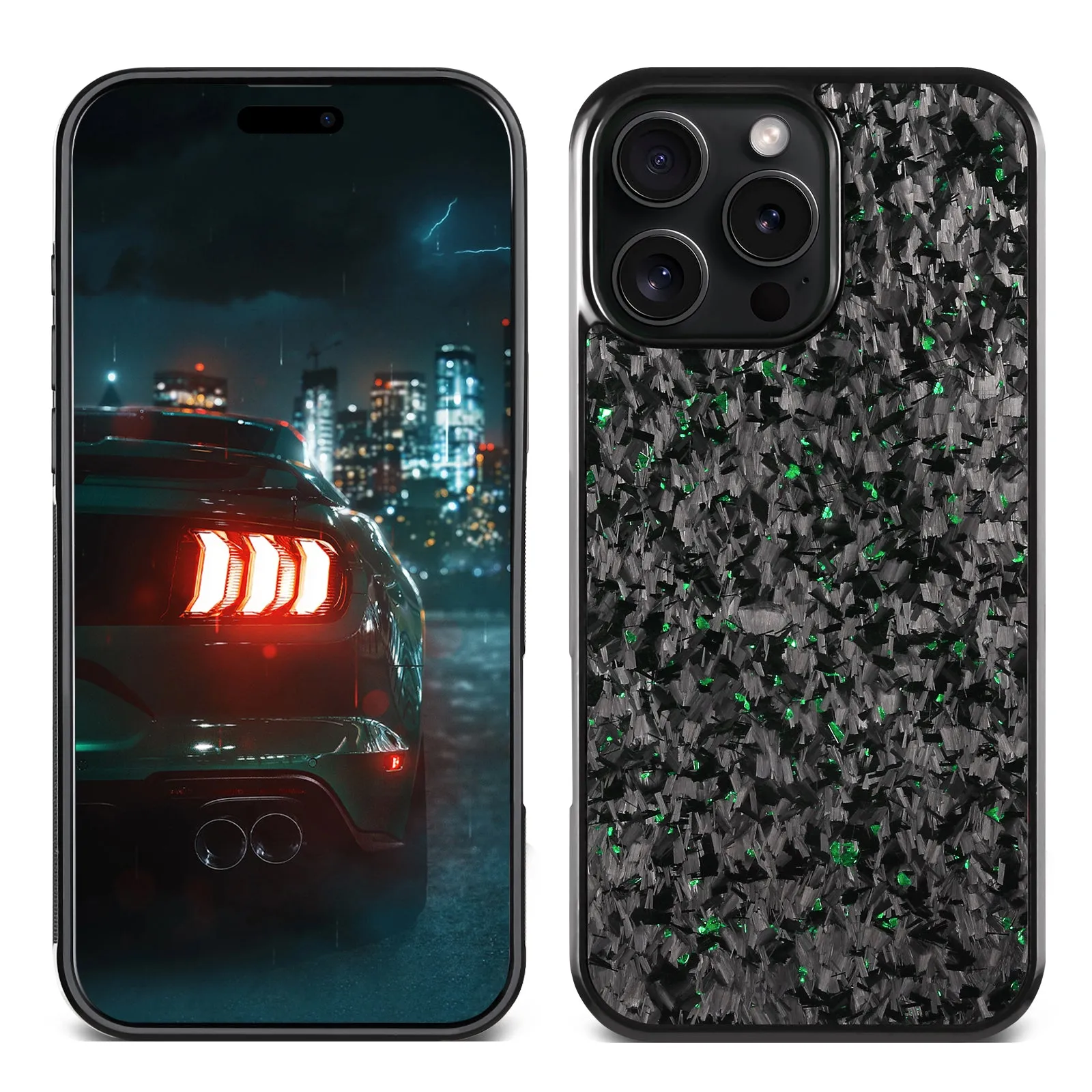 Small grain phone case compatible with iPhone 17 series in black, blue, gold, green, purple, red, and silver