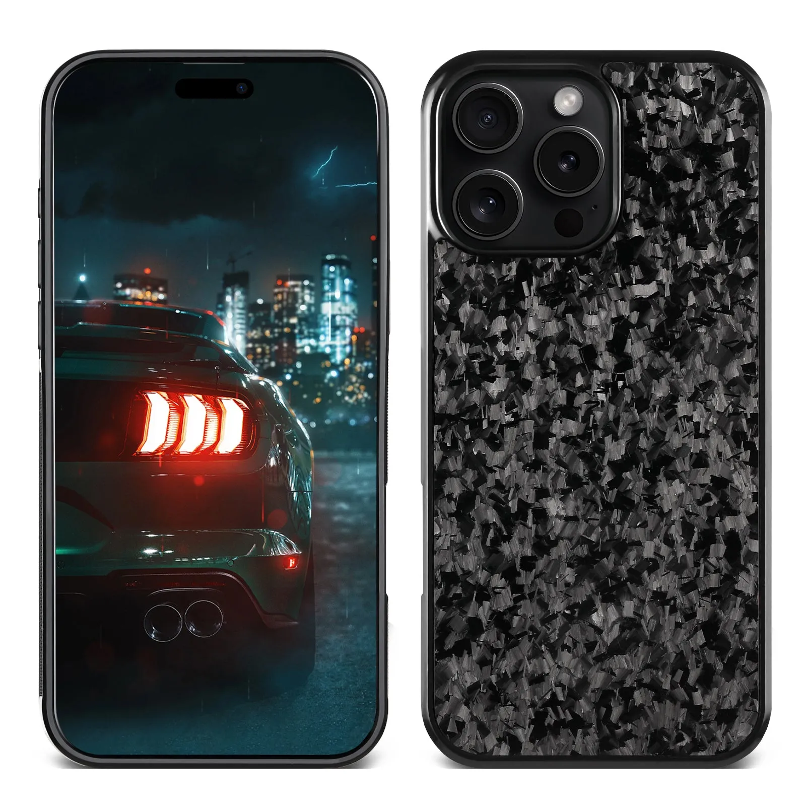 Small grain phone case compatible with iPhone 17 series in black, blue, gold, green, purple, red, and silver