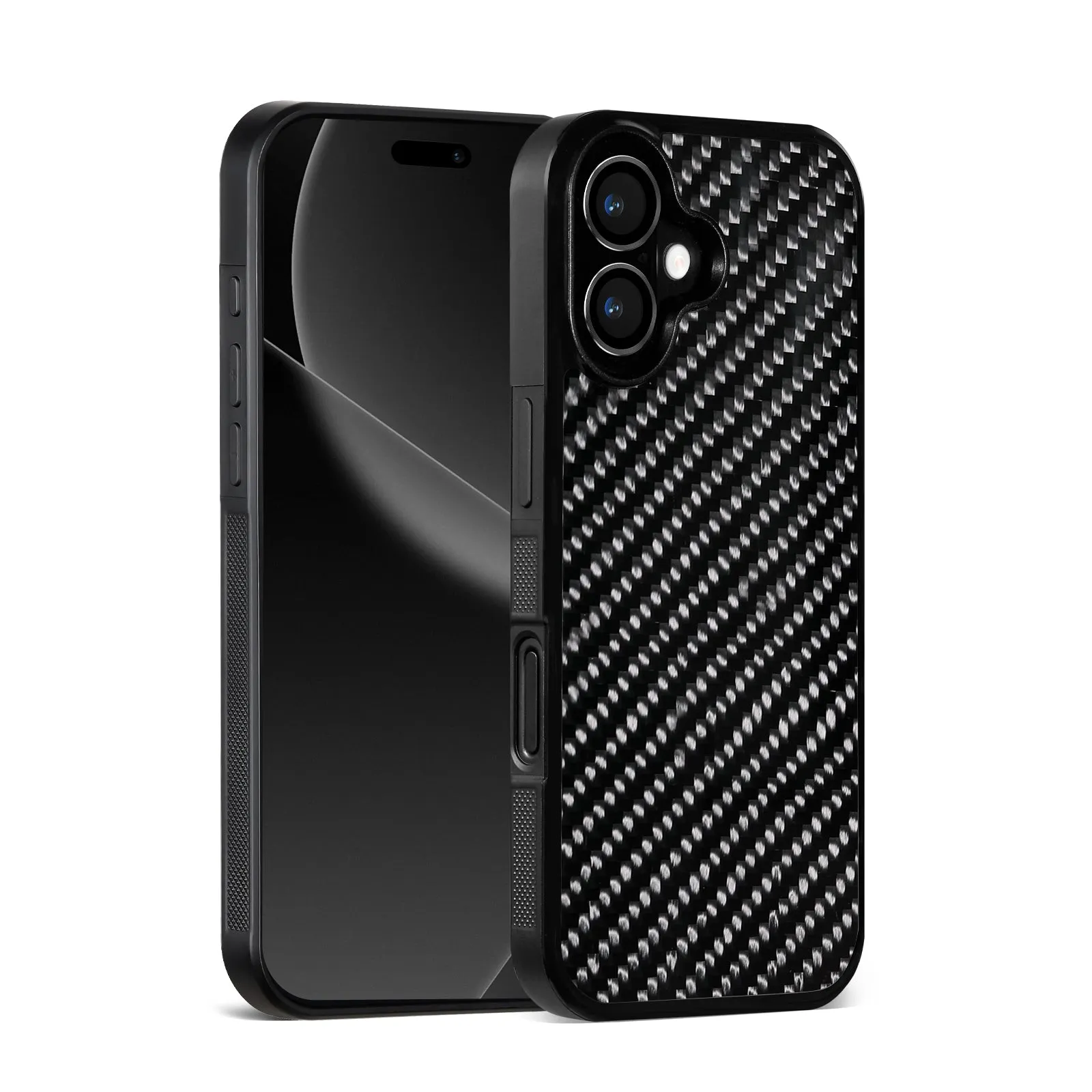 17 Series Twill Black mobile phone case for iPhone 12-17 series protective cover