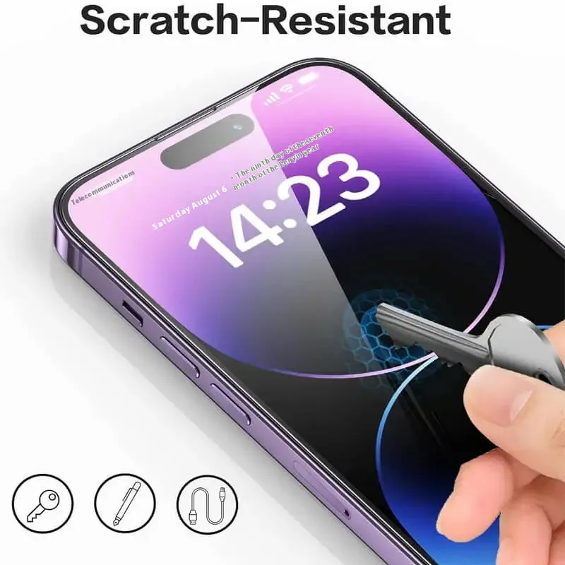 HD tempered glass screen protector 3-pack for Apple iPhone full screen ultra-clear