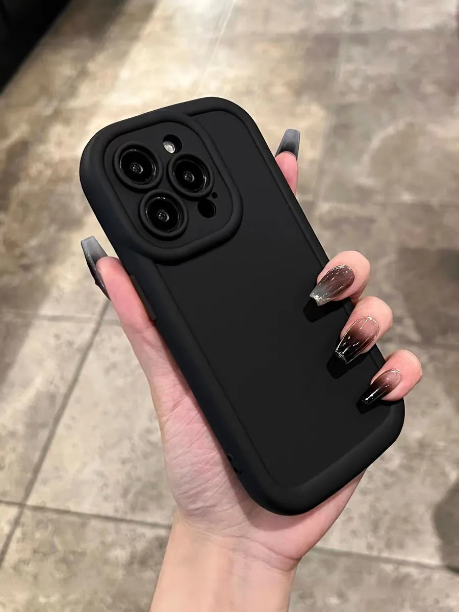 TPU anti drop phone case for iPhone with frosted finish available in multiple colours including cream and dark brown