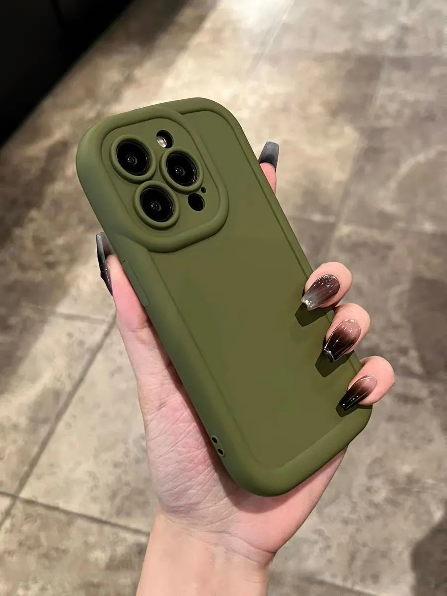 TPU anti drop phone case for iPhone with frosted finish available in multiple colours including cream and dark brown