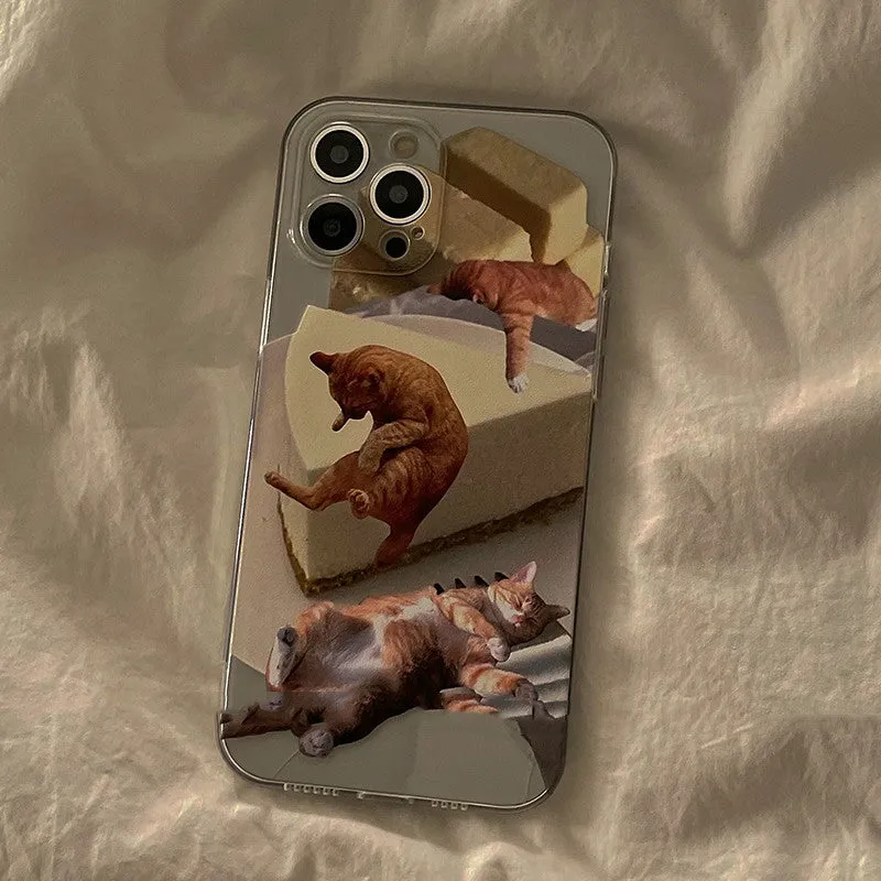 Fully wrapped silicone anti-drop phone case with creative food design for iPhone