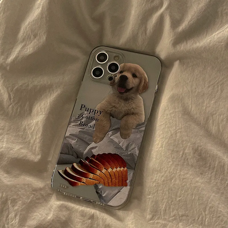 Fully wrapped silicone anti-drop phone case with creative food design for iPhone