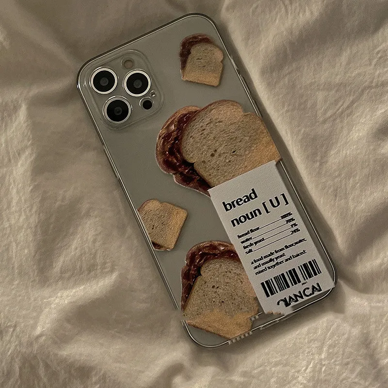 Fully wrapped silicone anti-drop phone case with creative food design for iPhone