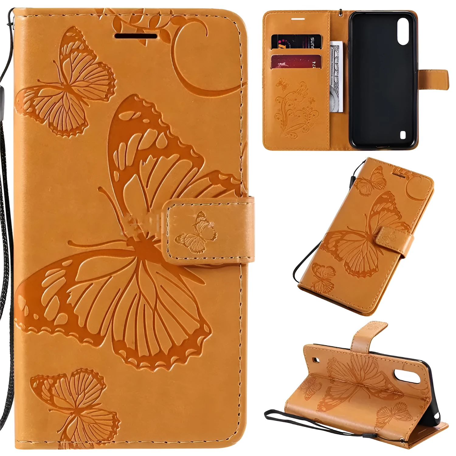 Xiaomi Redmi wallet phone case in multiple colours with card slots and phone protection