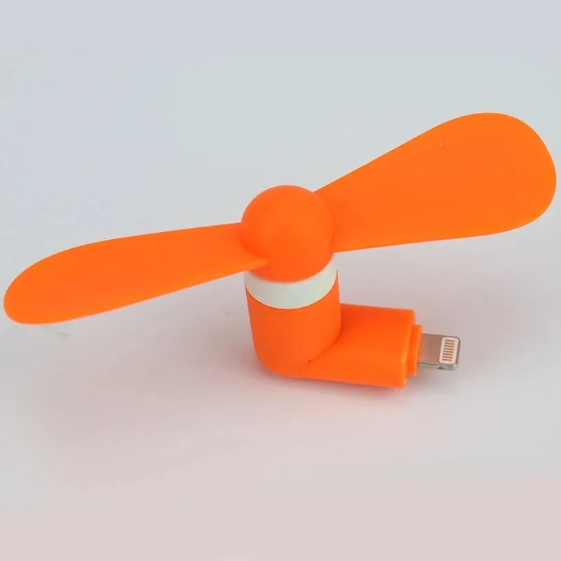Portable phone mini fan with rotary switch in multiple colour options