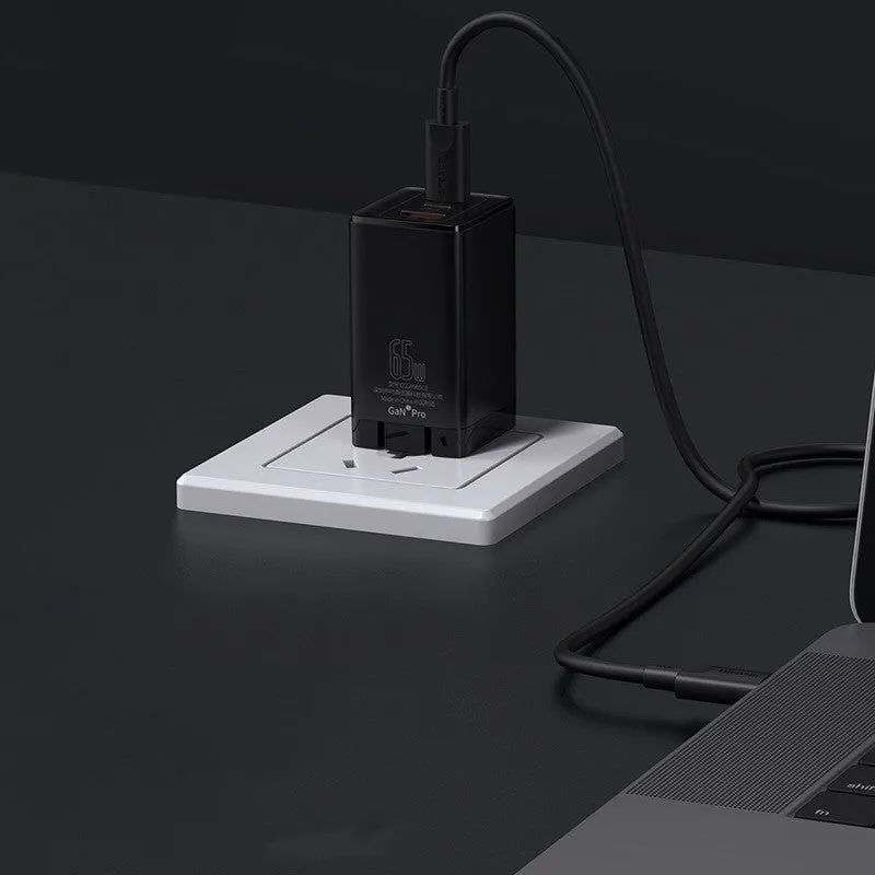 White multi-port vehicle fast charger with USB and Type-C ports for 12V car systems