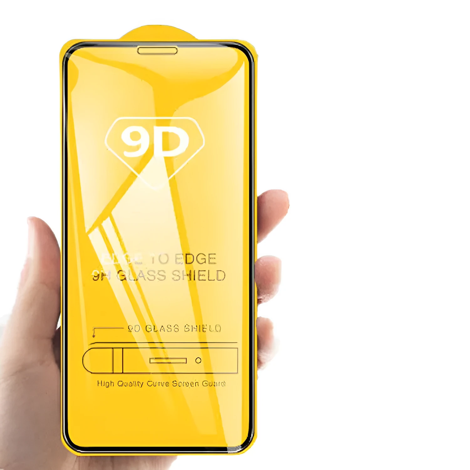 Black full screen tempered glass protector for Xiaomi 10 Lite and 11 series phones.