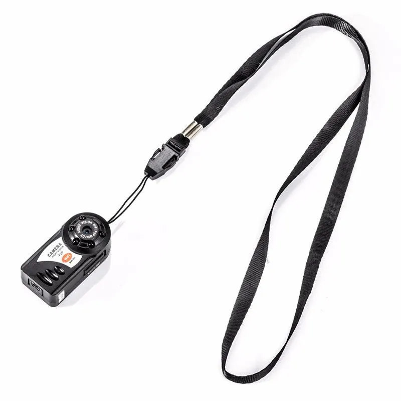Black wireless Wi-Fi security camera with LCD screen and optical zoom lens