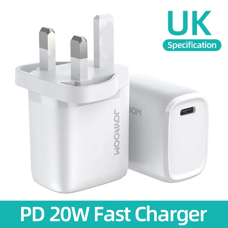 USB-C travel charger for Android phones with black, blue, and white colour options