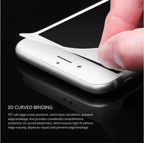 0.23mm tempered glass screen protector for iPhone with 3D curved edges