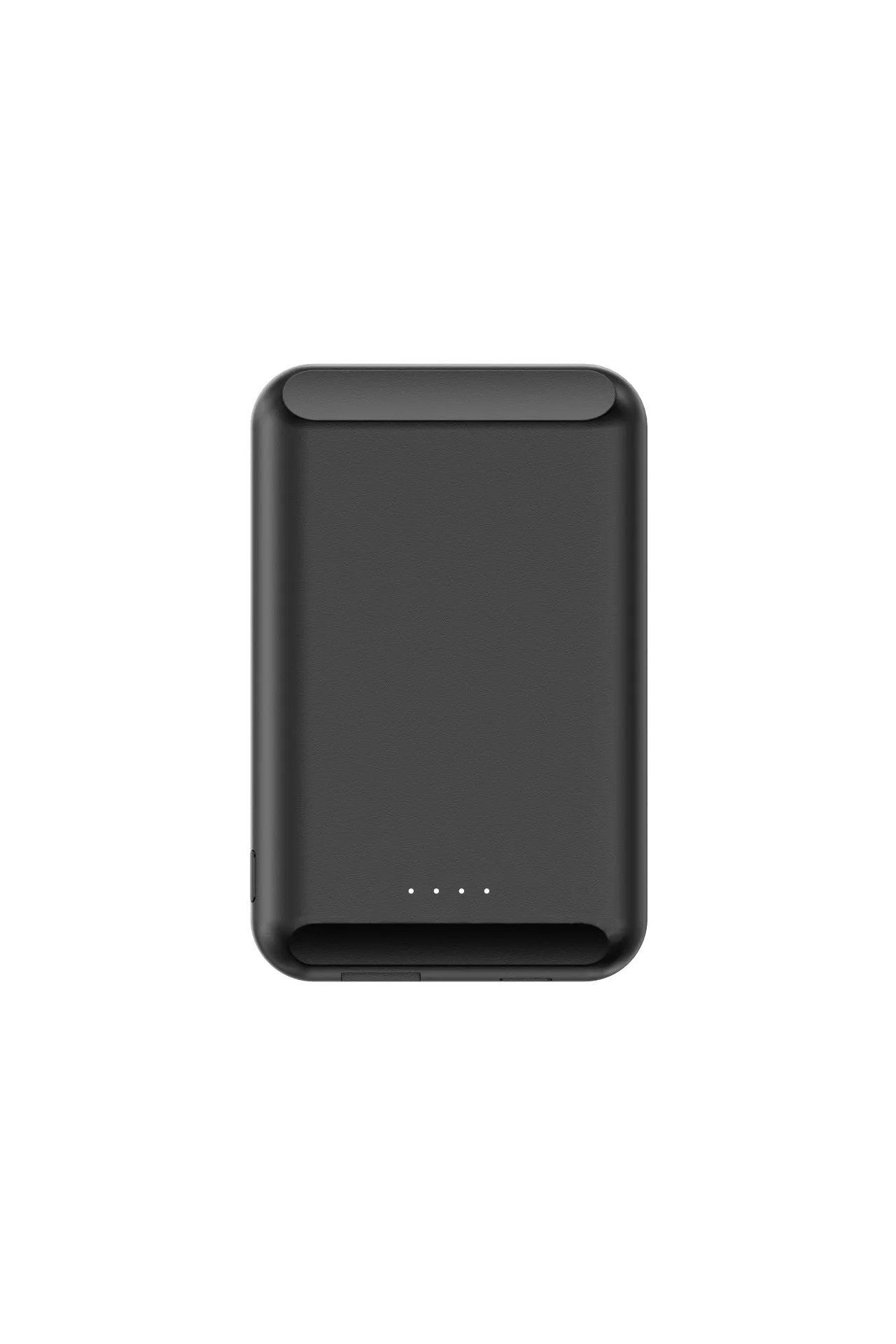 Son magnetic wireless power bank in black, blue, green, pink, or white, showing compact 85mm x 55mm size.