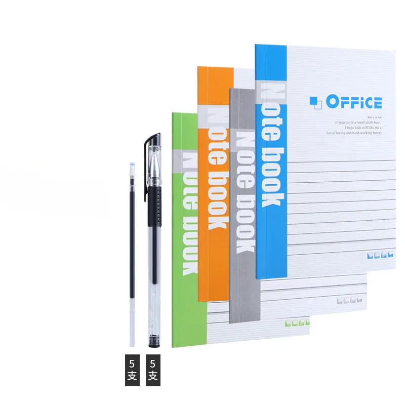 Wholesale soft cover business notebooks in Japanese Korean style with striped pattern, bulk pack options