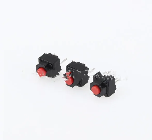 Aluminium alloy waterproof micro tactile patch switch for PCB soldering.