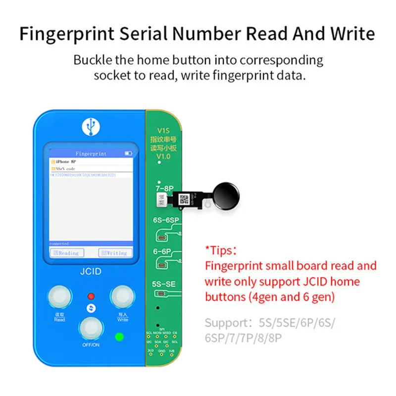 V1SE Pro plastic original colour repair instrument for smartphone component detection.