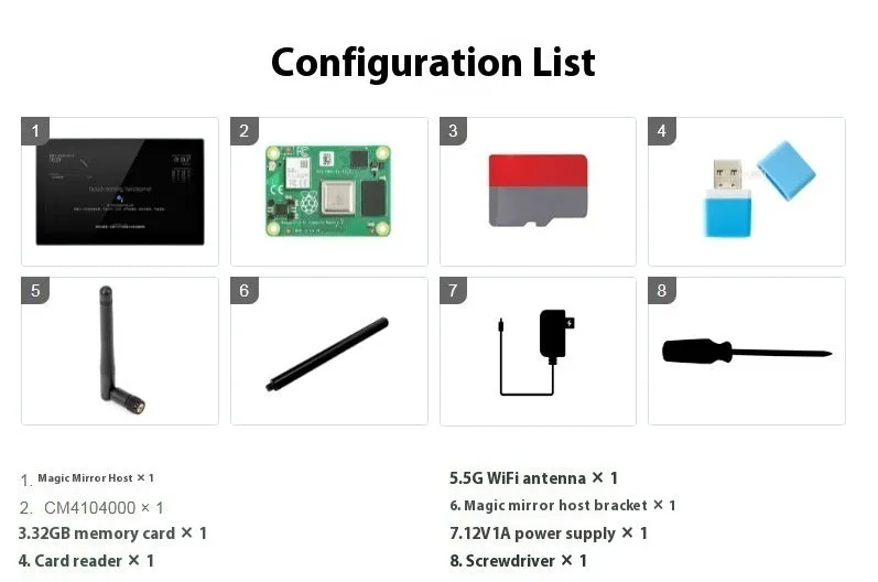 13.3 inch integrated computer touch display unit with voice assistant main control for smart mirror projects.