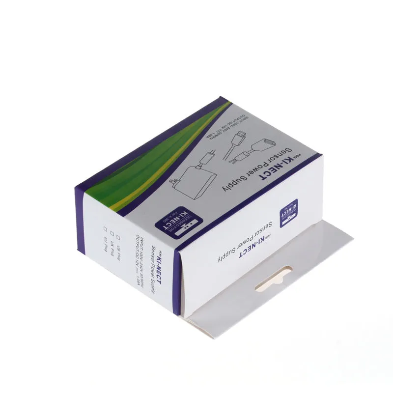 Xbox 360 Kinect power adapter with US and European plug options in European specification colour