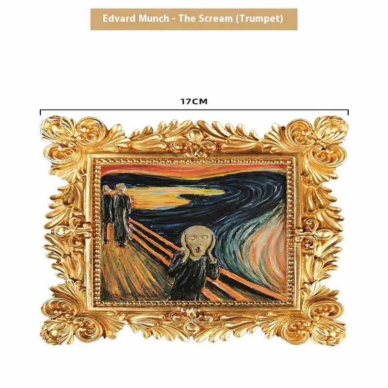DIY oil painting kit with brushes, acrylic paints, and a pre-printed Van Gogh Starry Night canvas.