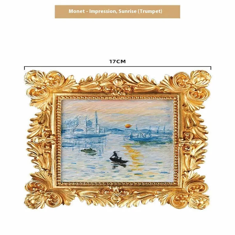 DIY oil painting kit with brushes, acrylic paints, and a pre-printed Van Gogh Starry Night canvas.