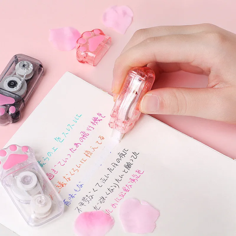 Wholesale pack of 24 rolls of transparent 5mm cat claw correction tape for furniture protection