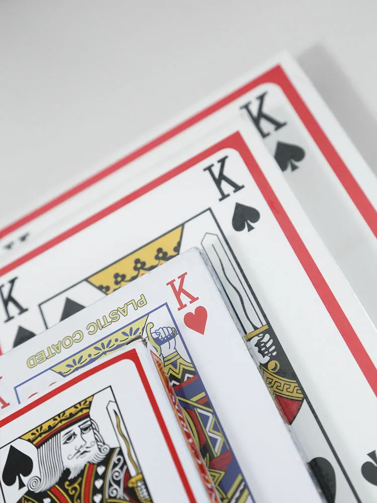 Set of large oversized playing cards for the Fighting Landlord table game.