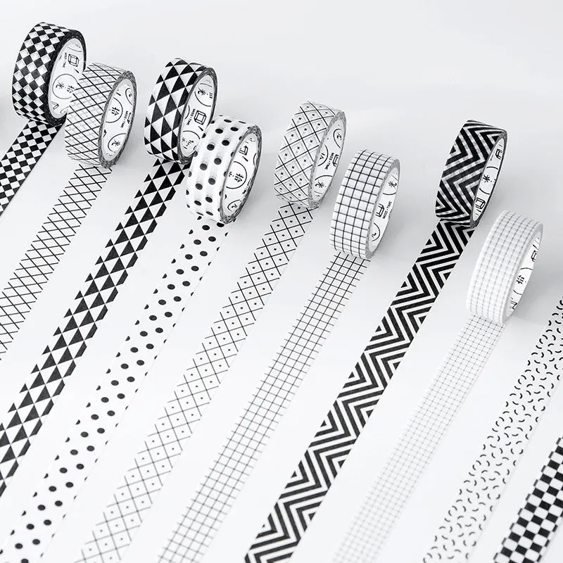 Roll of 15mm wide decorative paper tape with lattice pattern for DIY crafts and scrapbooking