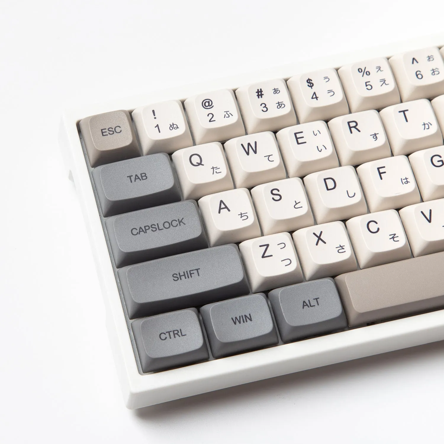 Set of 139 PBT plastic XDA profile keycaps for mechanical keyboards with opaque finish.