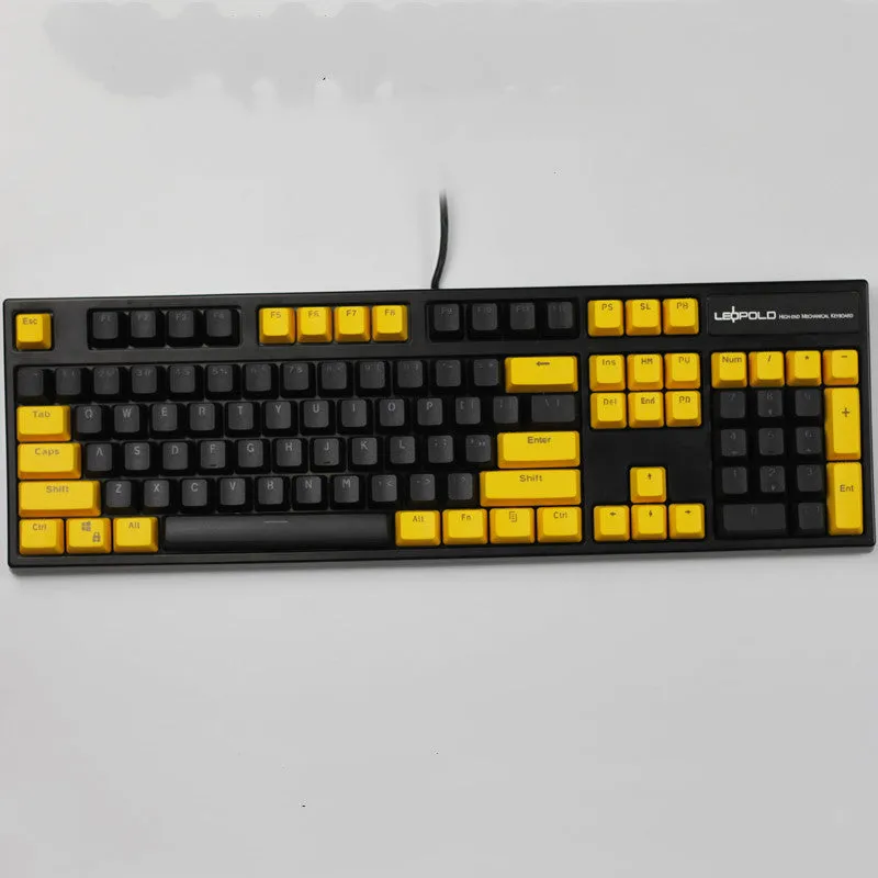 Two-tone PBT mechanical keyboard keycaps in various colour themes including DC superhero and Hulk designs
