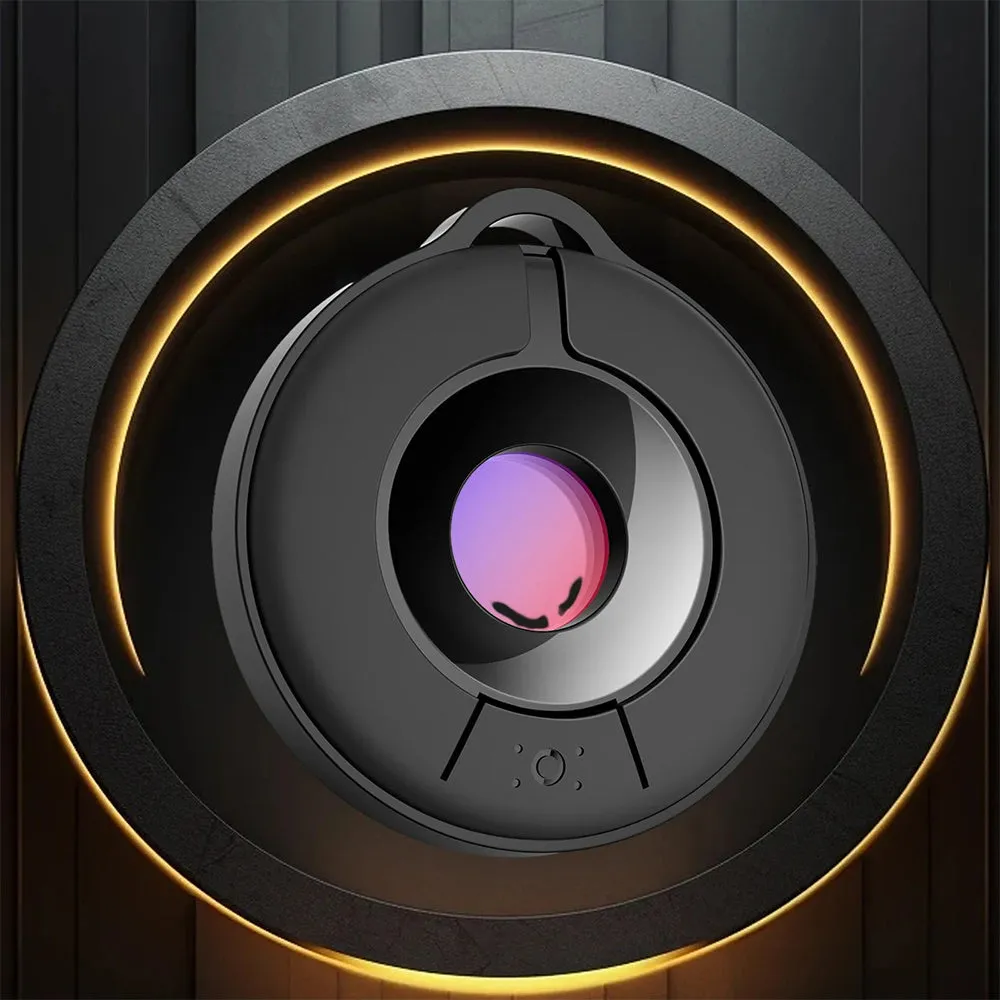 Compact handheld infrared camera detector for finding hidden spy cameras.