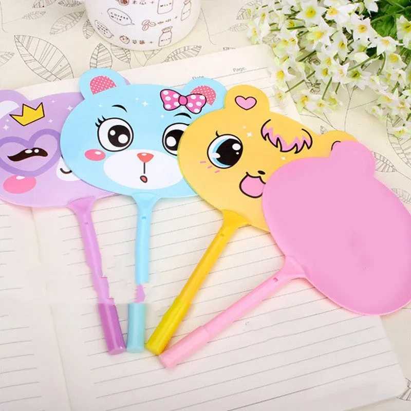 Promotional ballpoint pen with animal character designs including kitten and unicorn models