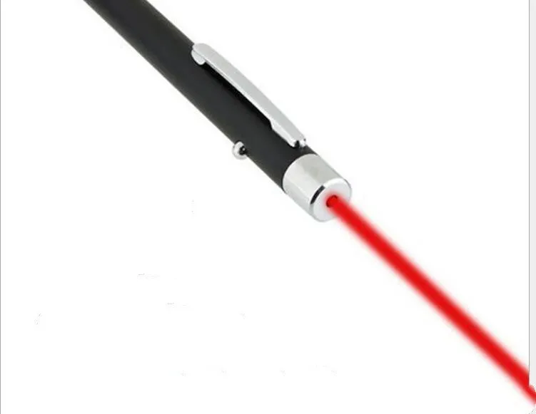 Black red laser pointer pen for conference presentations with 100-200 metre range