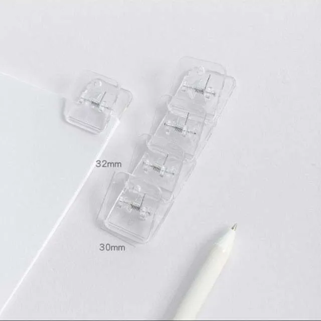 Square plastic photo note holder in black, white, or transparent colours measuring 3.2x3cm