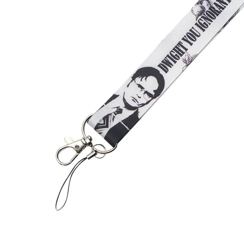 Ulticolor ID card lanyard with 2.5cm wide polyester strap and thermal transfer print design