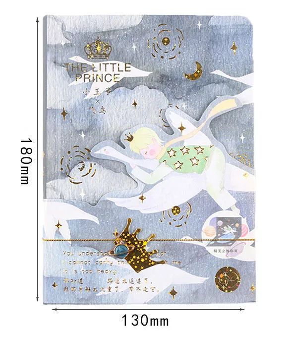 A5 hardcover notebook with decorative butterfly design and colour pages.