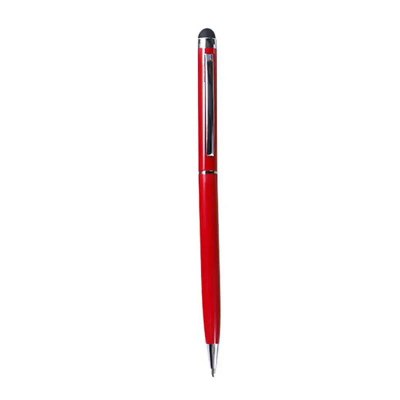 Rotating touch screen metal capacitive pen with 0.5mm tip in seven colour options