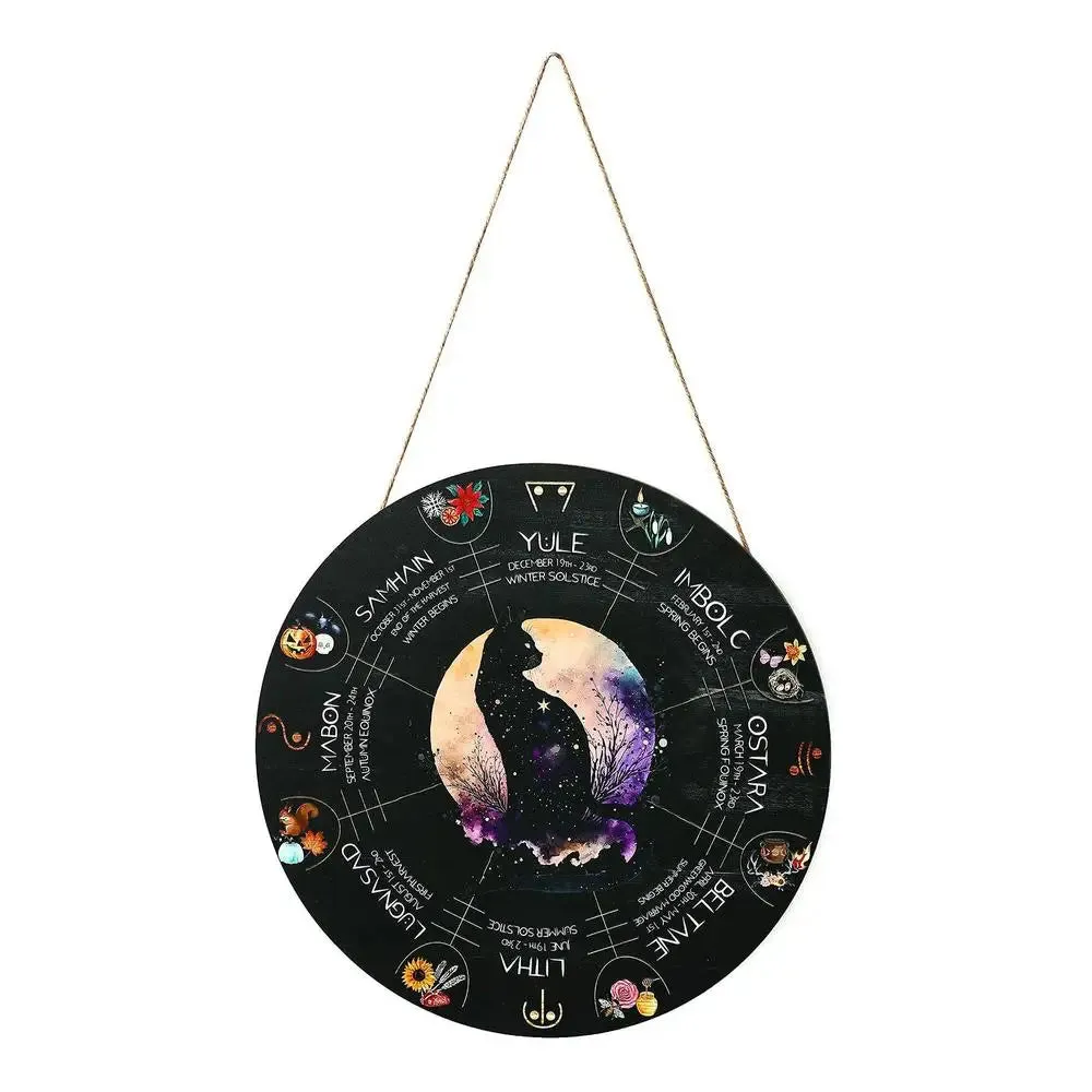 Boxwood decorative wooden pendant with choice of five carved disc designs on a neutral background.