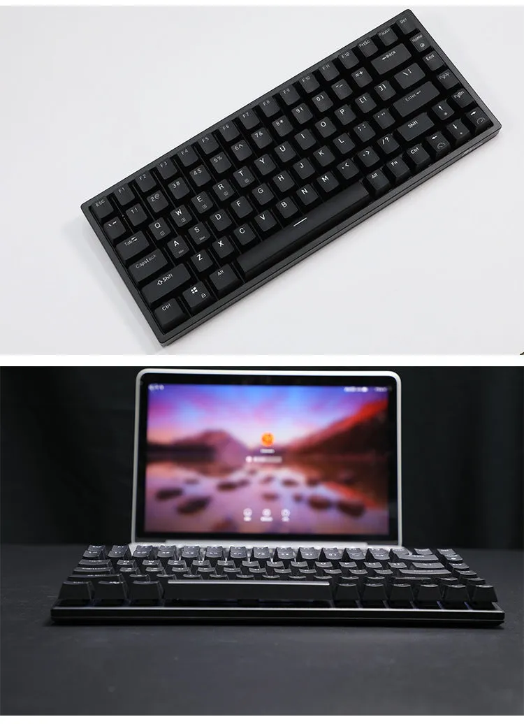 RK526 wireless mechanical keyboard and mouse set with USB transmitter and charging cable