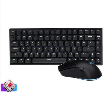 RK526 wireless mechanical keyboard and mouse set with USB transmitter and charging cable