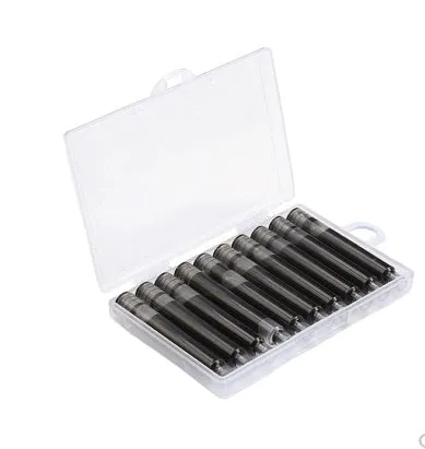 Steel ink sacs for fountain pen repair, pack of 10 pieces with piston mechanism
