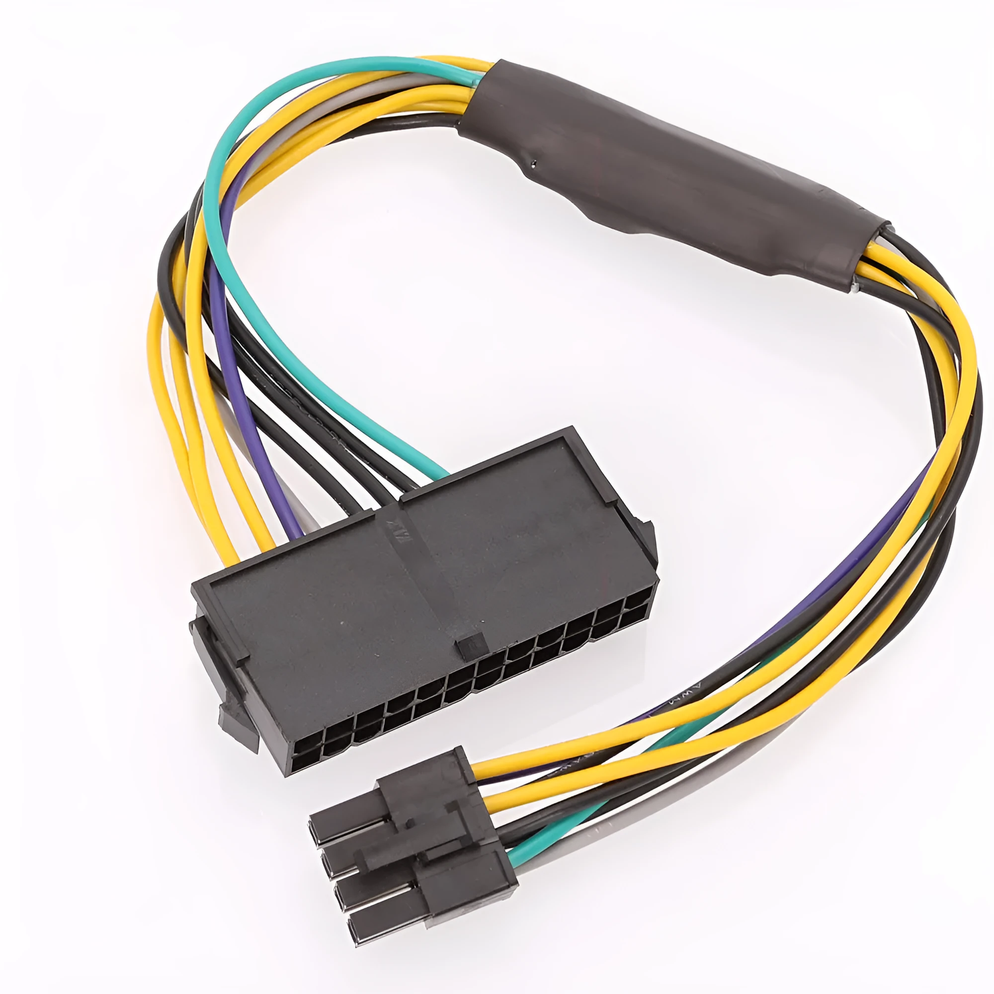 Black 30cm Dell Optiplex ATX to 8-pin motherboard power adapter cable