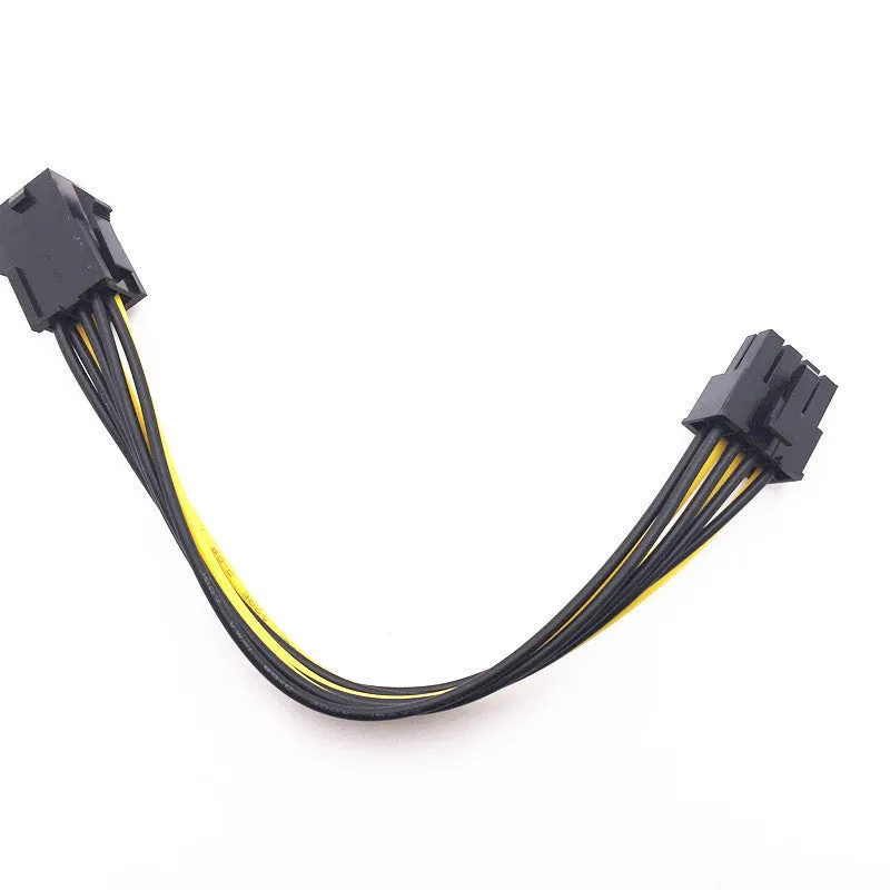 6P to 8P graphics card power cable with 20cm length for PC GPU connection