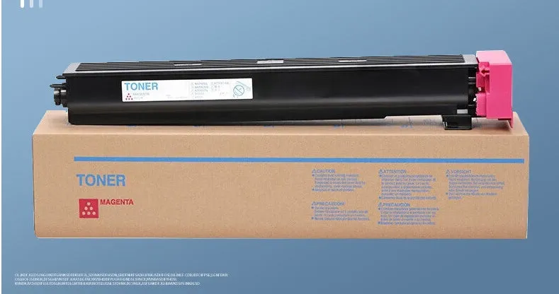 MND printer powder box and development unit replacement set with colour-coded CMYK components and drum assemblies