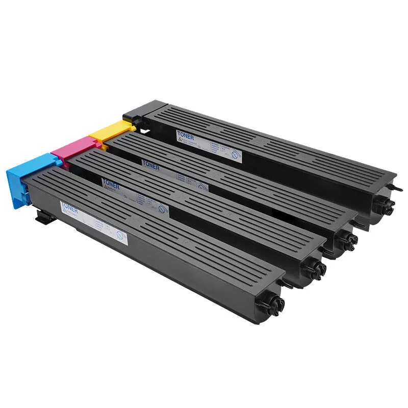 MND printer powder box and development unit replacement set with colour-coded CMYK components and drum assemblies