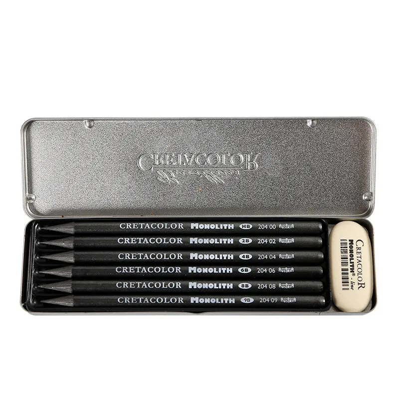 Wood-free graphite sketching pencil in 2B, 4B, or HB hardness for drawing