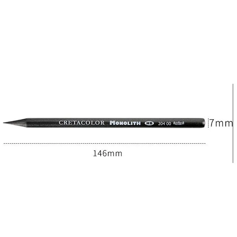 Wood-free graphite sketching pencil in 2B, 4B, or HB hardness for drawing