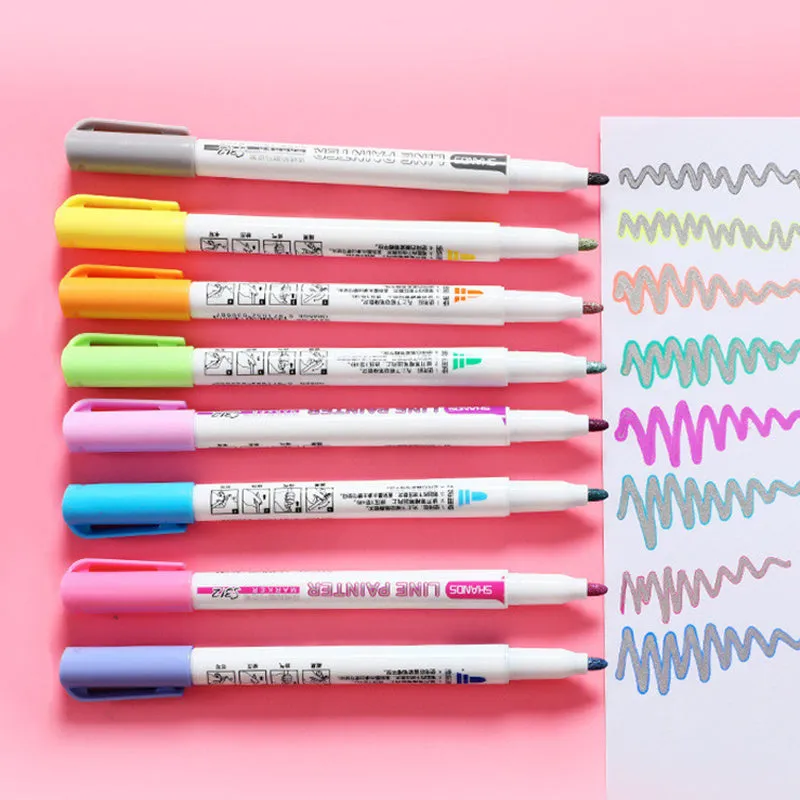 Flash Colour Acrylic Painter Pens in a set, showing fine-tipped nibs, for arts and crafts.